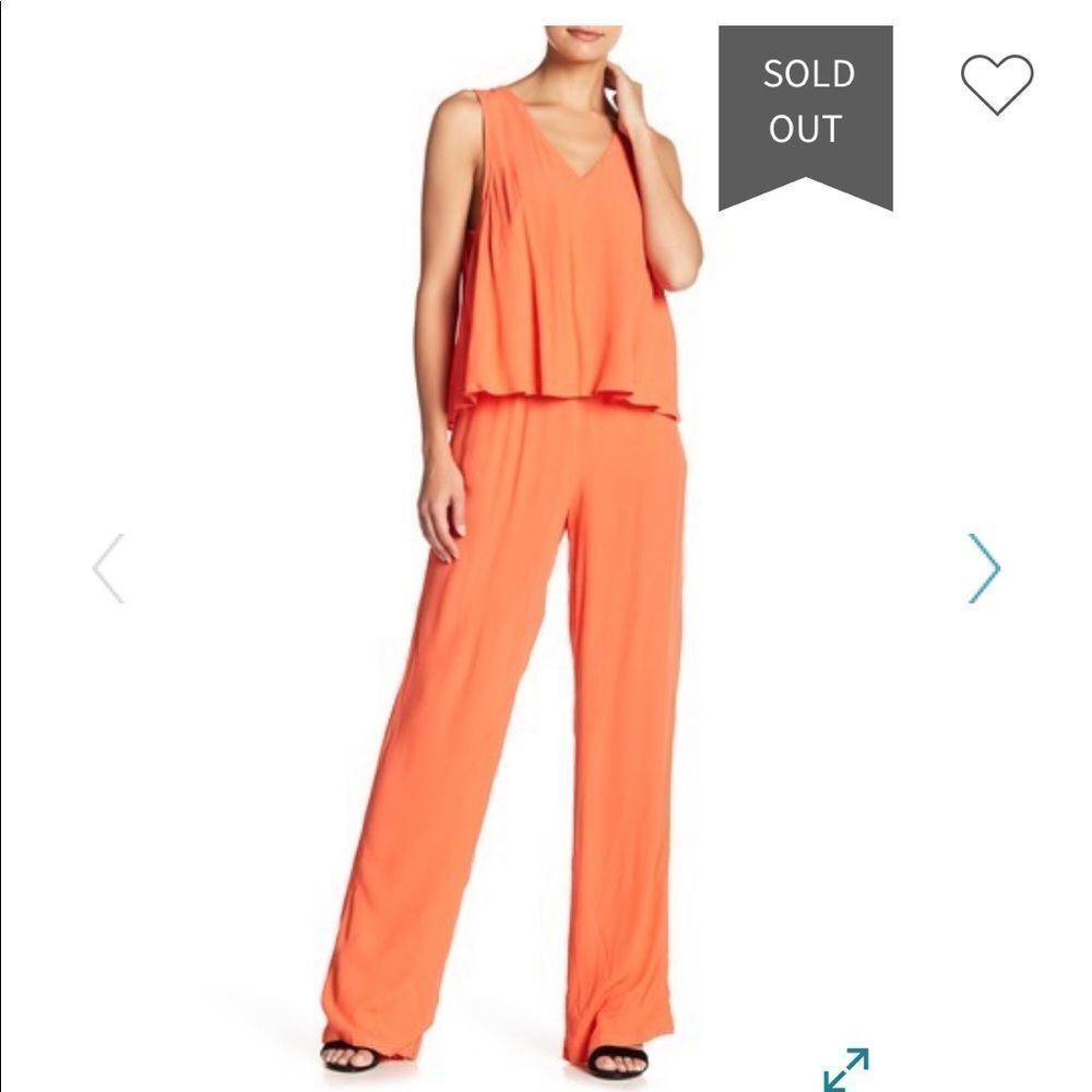 Cupcakes And Cashmere Bellamy Tiered Jumpsuit nwot